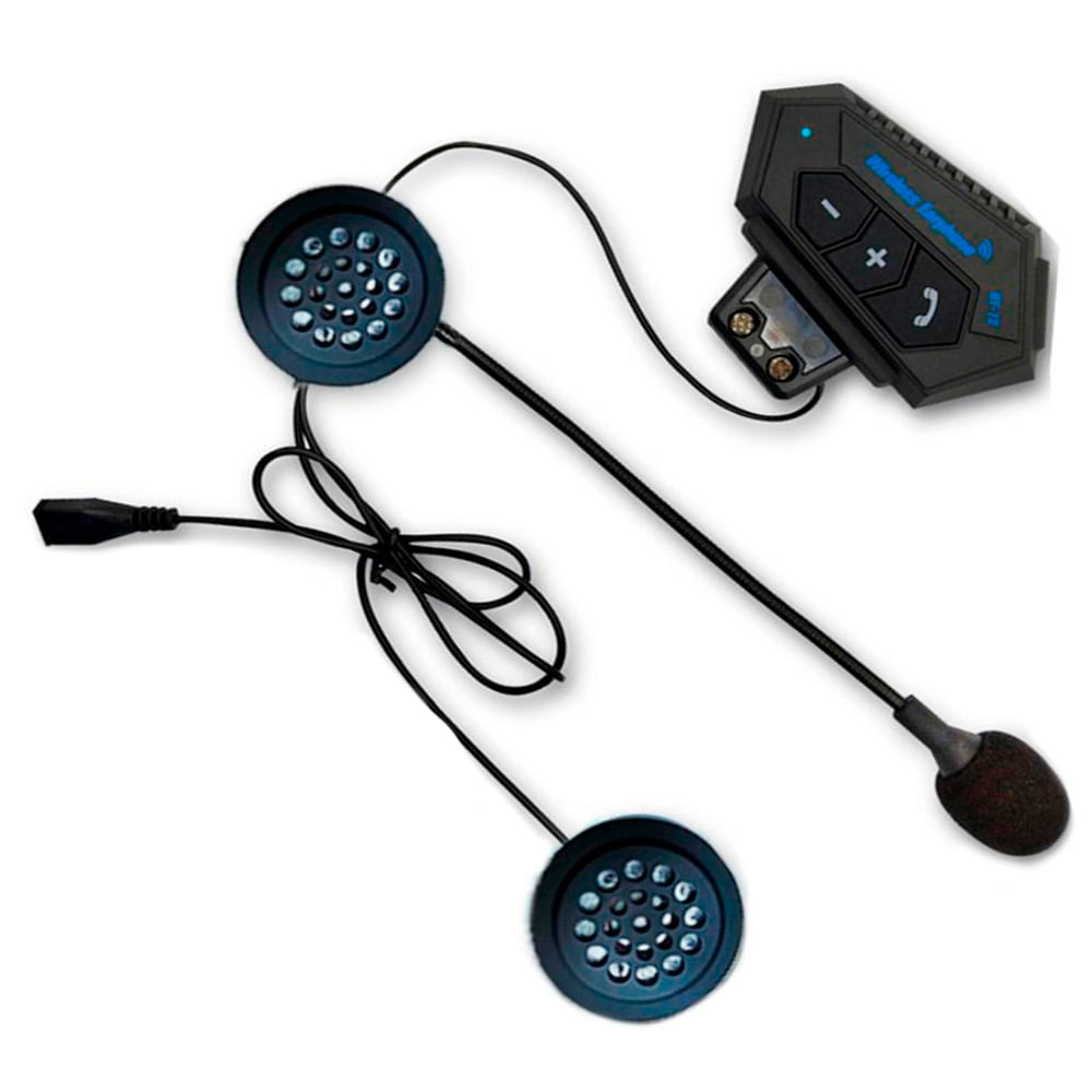 Auricular Inalámbrico Bluetooth para Casco Recargable Manos Libre - Promart