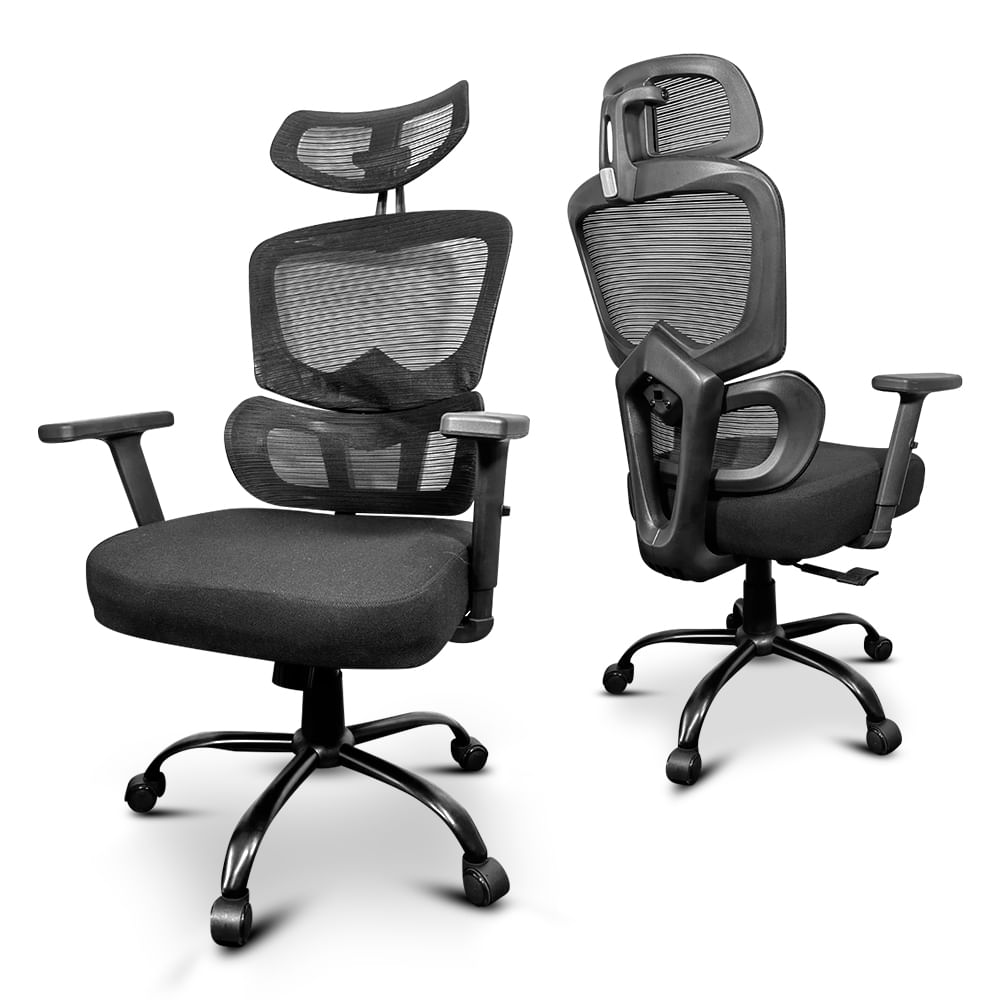 Silla Ergonómica Giratoria Ejecutiva Negro