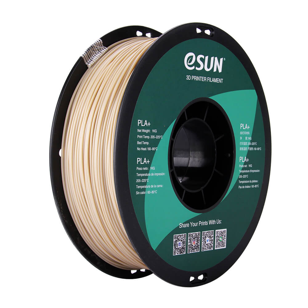 Filamento Impresora 3D PLA+ 1.75mm 1kg Esun Blanco Hueso Filamento Impresora 3D PLA+ 1.75mm 1kg Esun Blanco Hueso