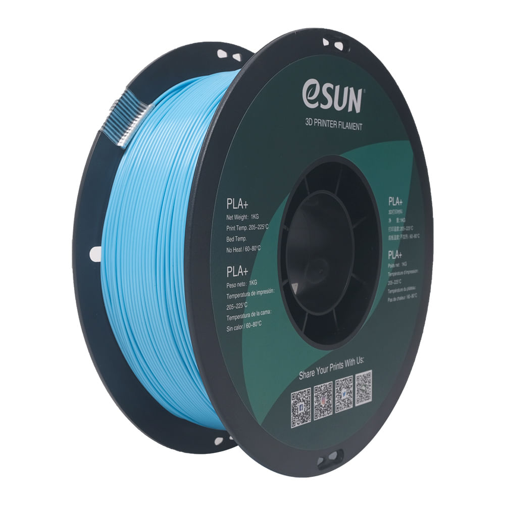 Filamento Impresora 3D PLA+ 1.75mm 1kg Esun Azul Espacial Filamento Impresora 3D PLA+ 1.75mm 1kg Esun Azul Espacial
