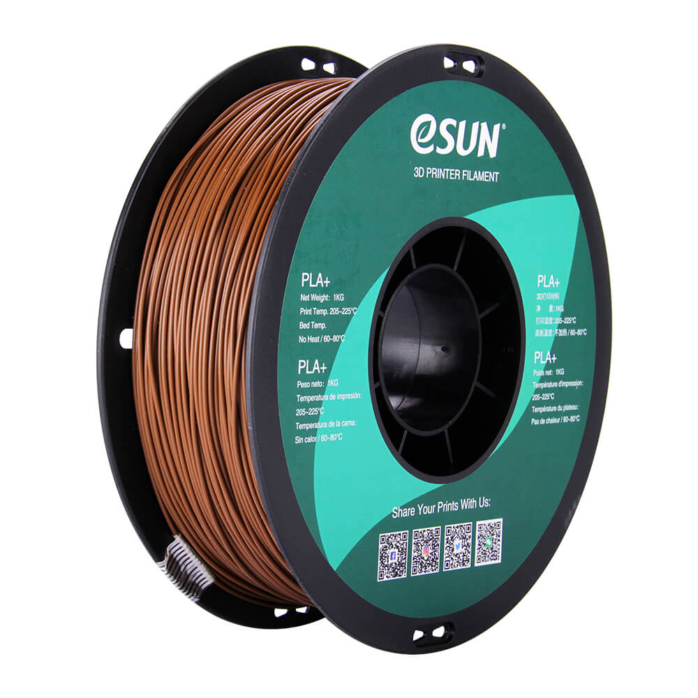 Filamento Impresora 3D PLA+ 1.75mm 1kg Esun Marrón Filamento Impresora 3D PLA+ 1.75mm 1kg Esun Marrón