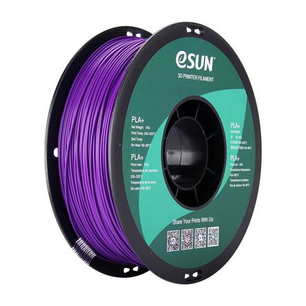 Filamento Impresora 3D PLA+ 1.75mm 1kg Esun Morado