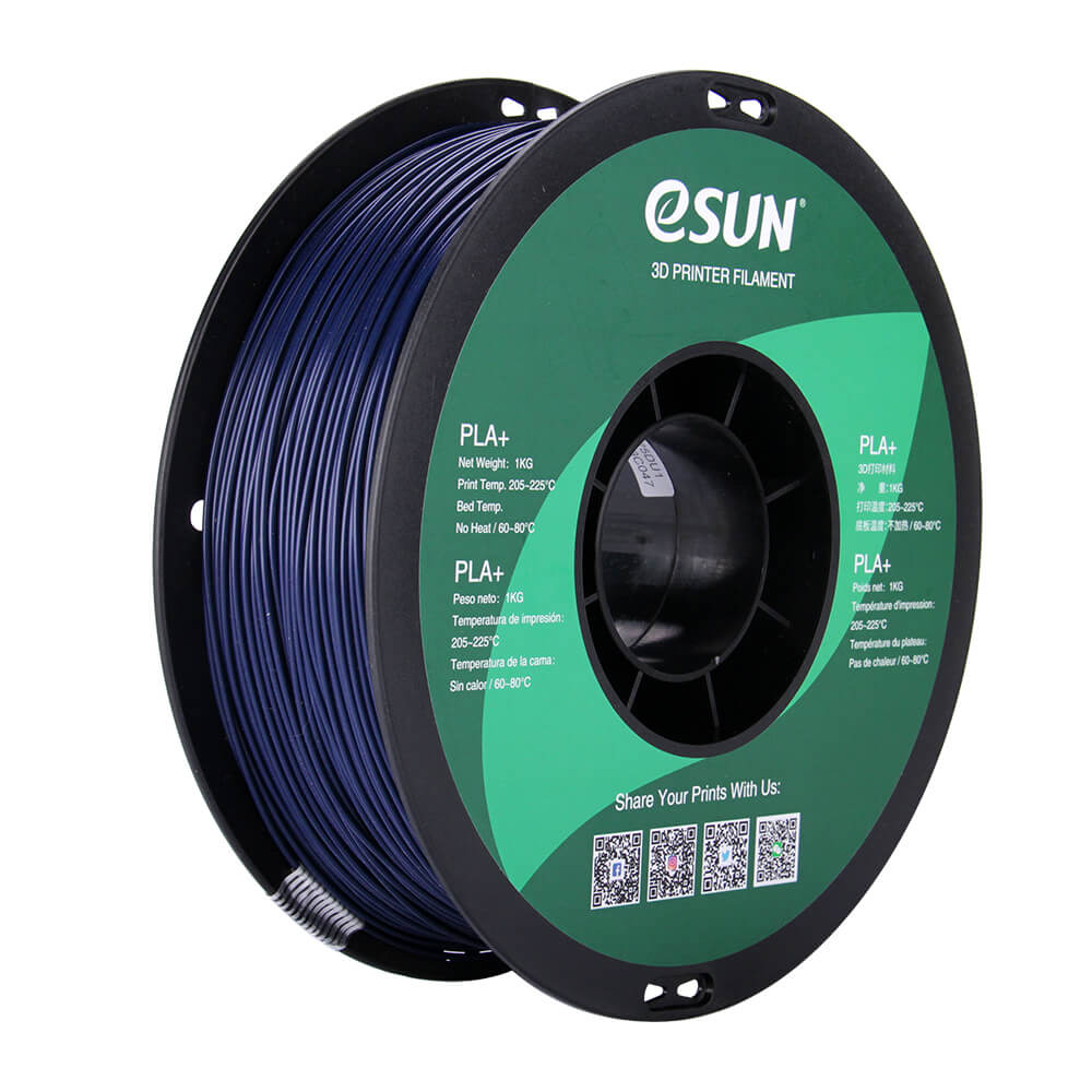 Filamento Impresora 3D PLA+ 1.75mm 1kg Esun Azul Oscuro Filamento Impresora 3D PLA+ 1.75mm 1kg Esun Azul Oscuro