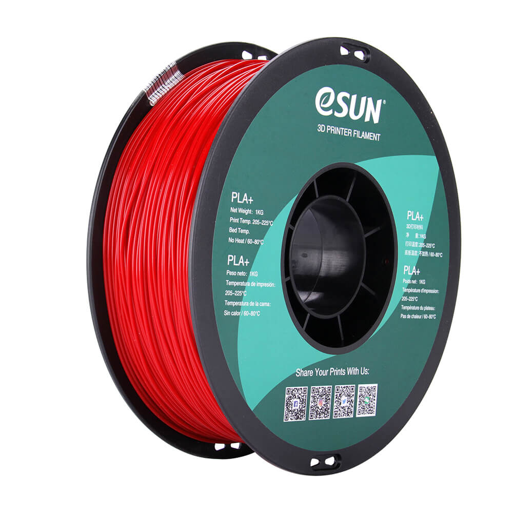 Filamento Impresora 3D PLA+ 1.75mm 1kg Esun Rojo Fuego Filamento Impresora 3D PLA+ 1.75mm 1kg Esun Rojo Fuego