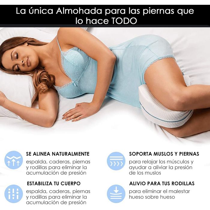 Almohada Ortopédica Para Piernas Almohada Viscoelástica Media Luna