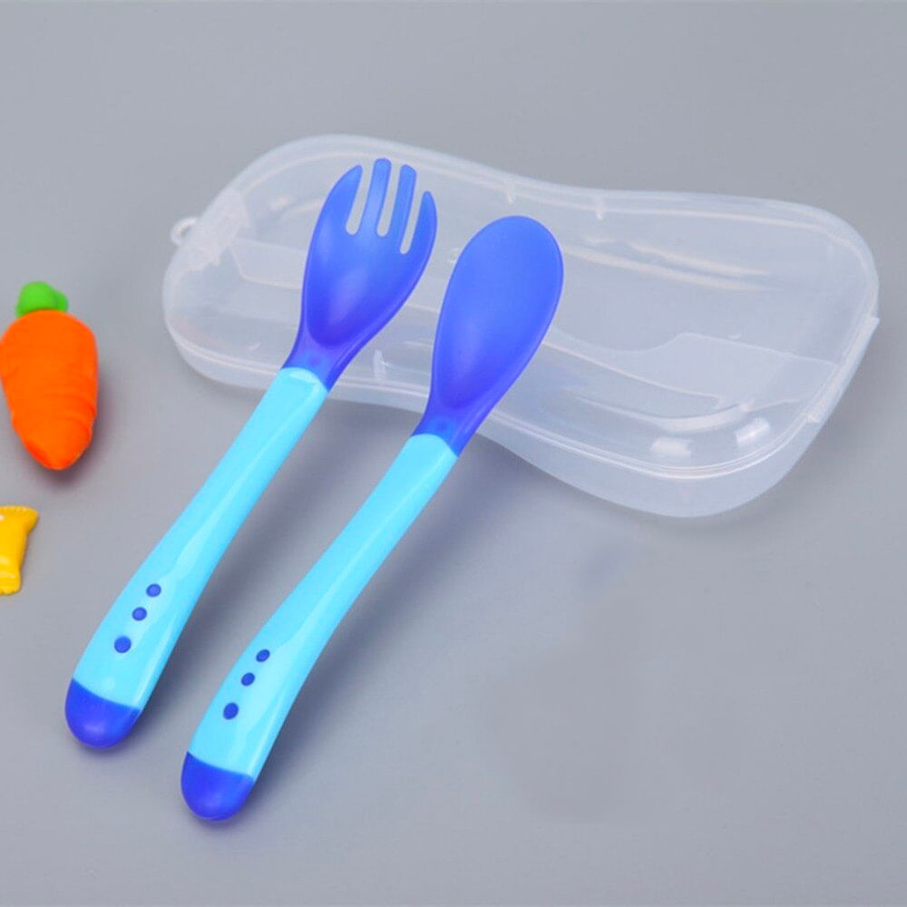 Lonchera Táper Kawaii para Niños con Cubiertos Osito Azul 70K - Promart