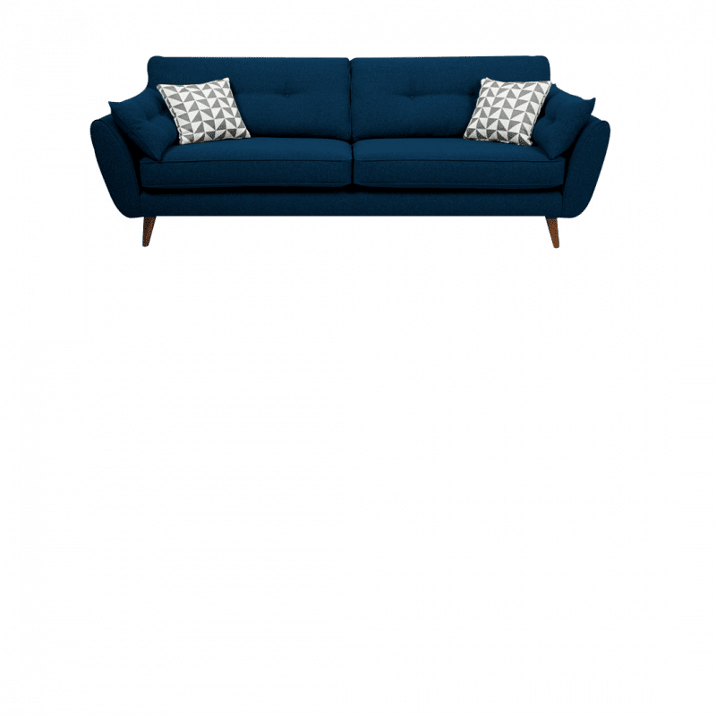 Sofa 3 Cuerpos Magno Azul Acero Hys