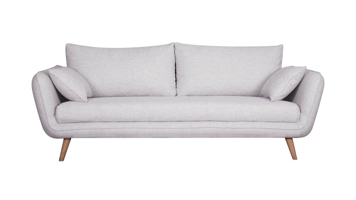 Sofa 3 Cuerpos Tauro Blanco Hys