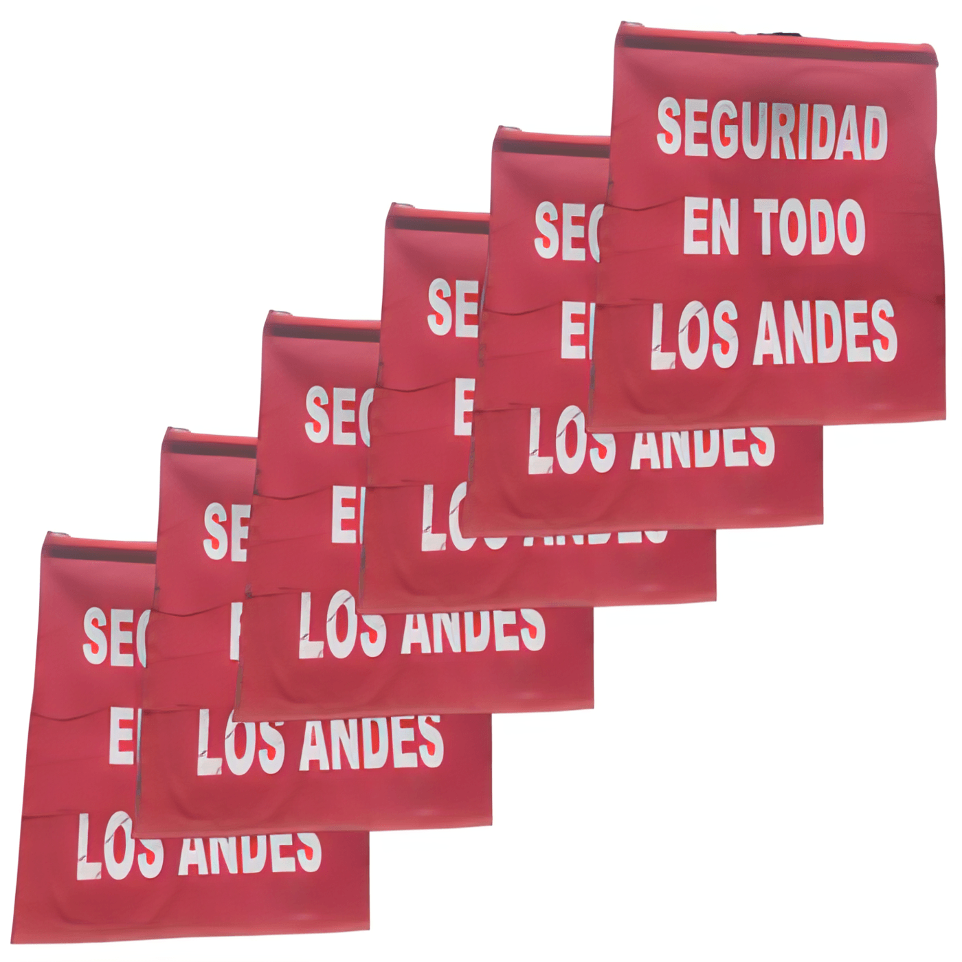 Banderin Mix Safety Rojo de Señalización por 6 unidades
