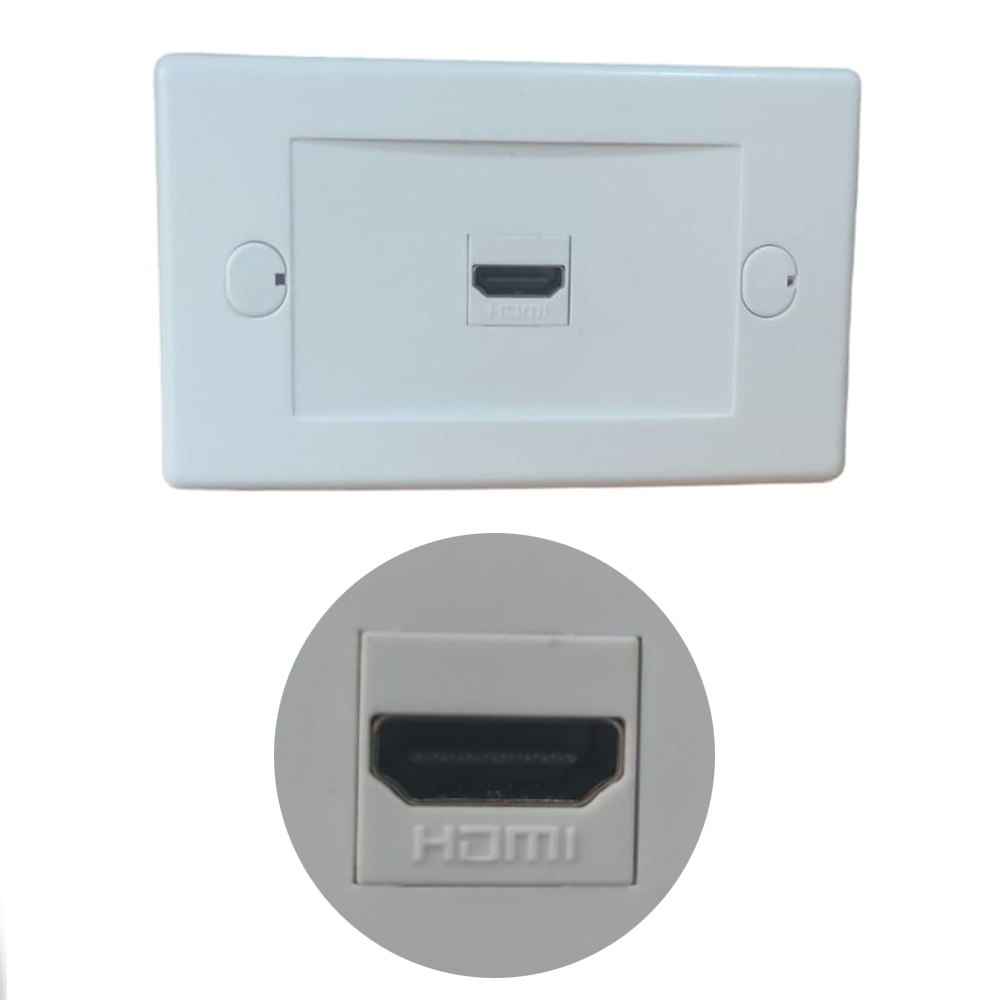 Placa ABS HDMI Faceplate Hdmi Hembra 1 Puesto 1080P TRAUTECH EMPALME ...