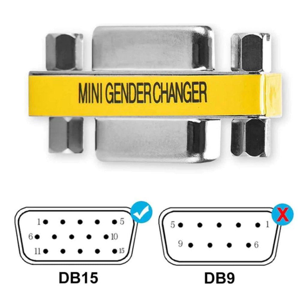 Adaptador Union VGA a VGA Hembra Acople Extiende Empalme DB15 | Promart ...