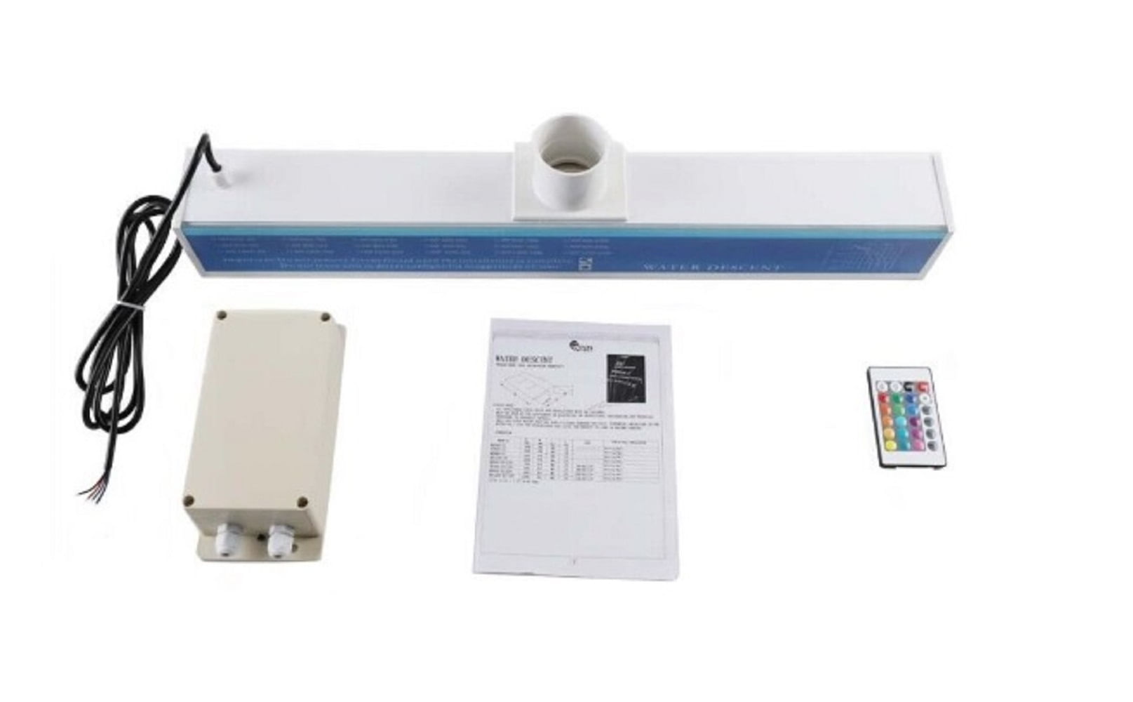 Cascada para Piscina de 60 cm Led RGB con Control Remoto