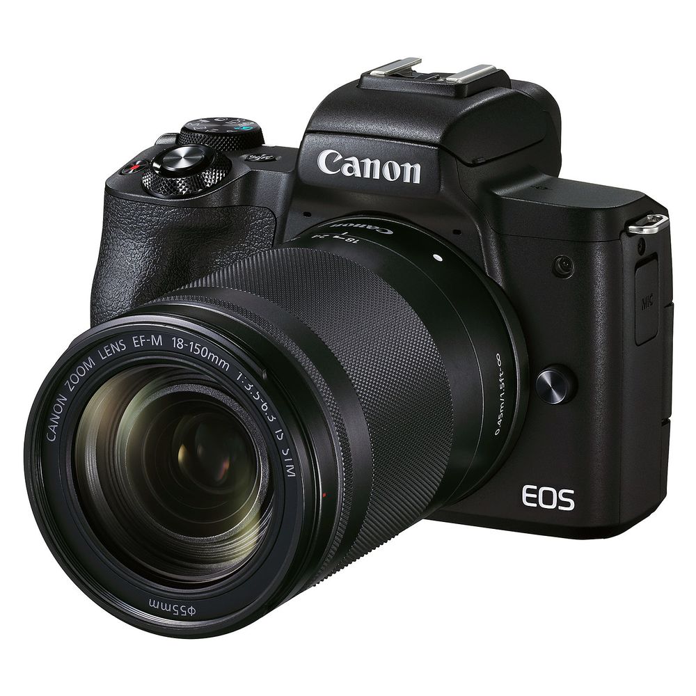 Cámara sin espejo Canon EOS M50 Mark II con lentes de 15-45 mm y 55-200 mm  y kit básico de cámara - Promart