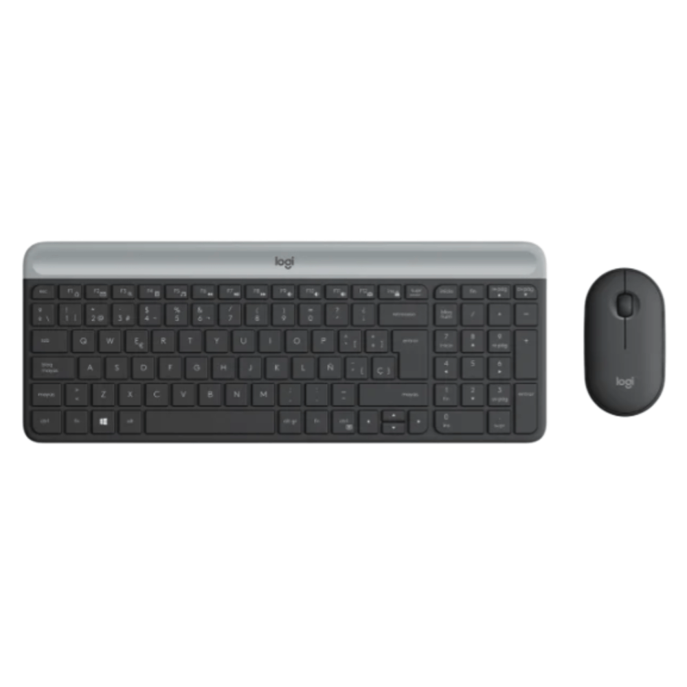 Logitech Mk470 Kit Teclado Y Mouse Inalambrico Slim Usb Black - Promart