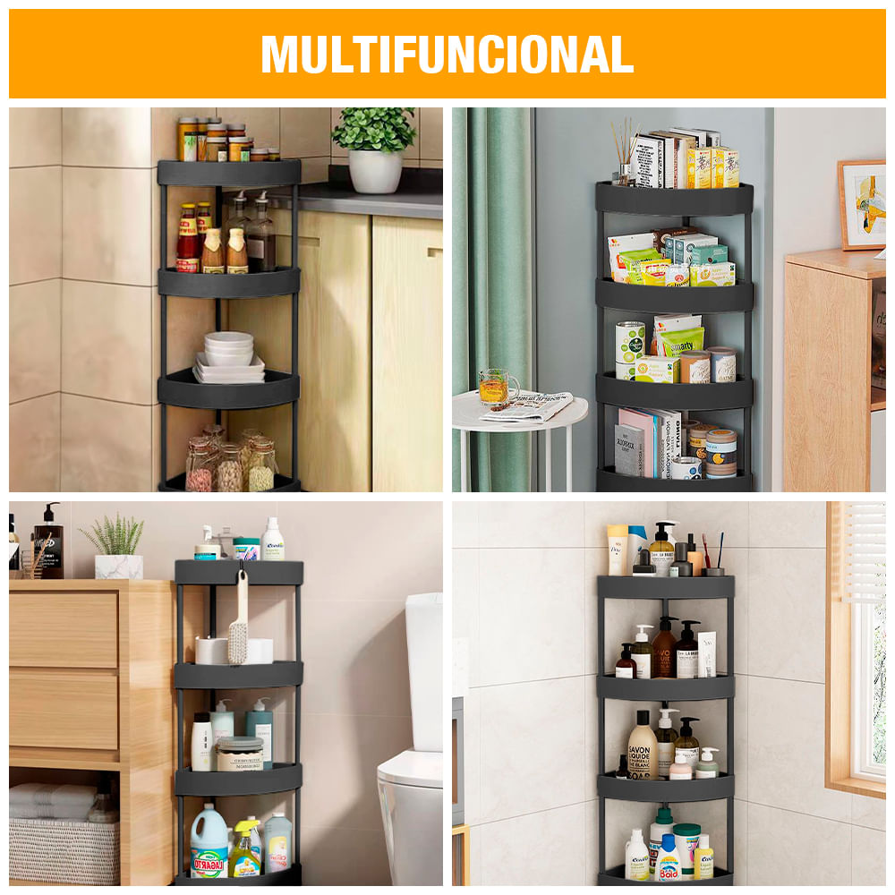 Carrito Con 5 Cajones Y Ruedas - Blanco, Polipropileno, Para Baño, Cocina, Dormitorio O Salón