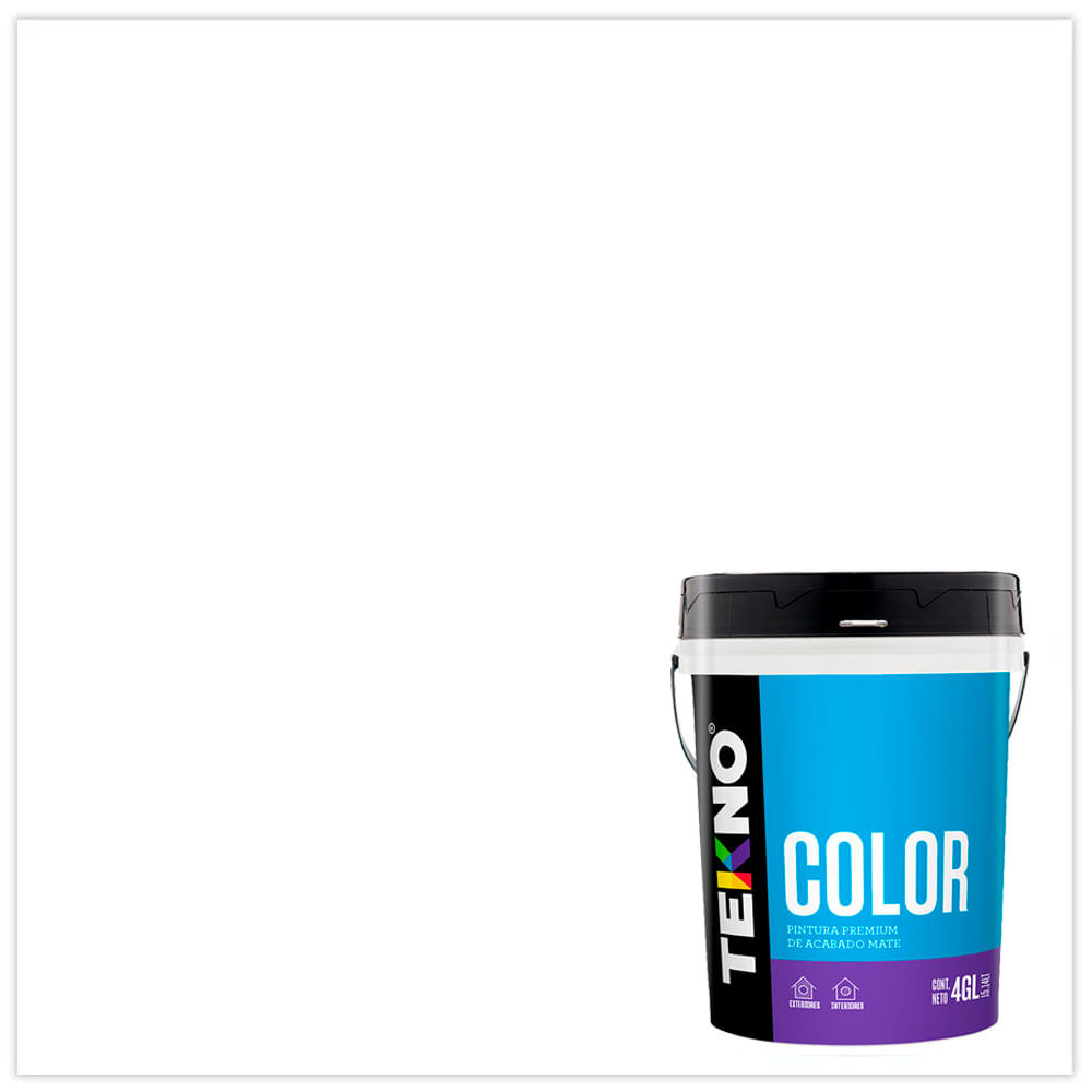 Pintura Látex D'Color Pro Blanco 4 litros - Promart