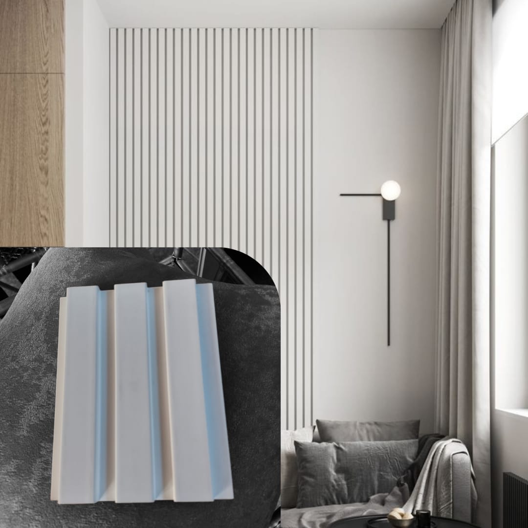 Wall Panel De MDF Blanco Mate