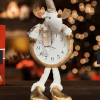 Muñeco Reloj Venado Navideño