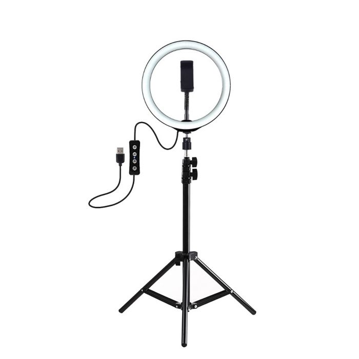 Aro Anillo SM Luz Led 26cm Parante Trípode Promart