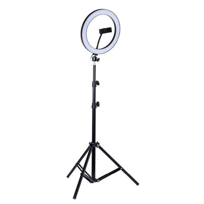 Aro Anillo SM Luz Led 26cm Parante Trípode Promart