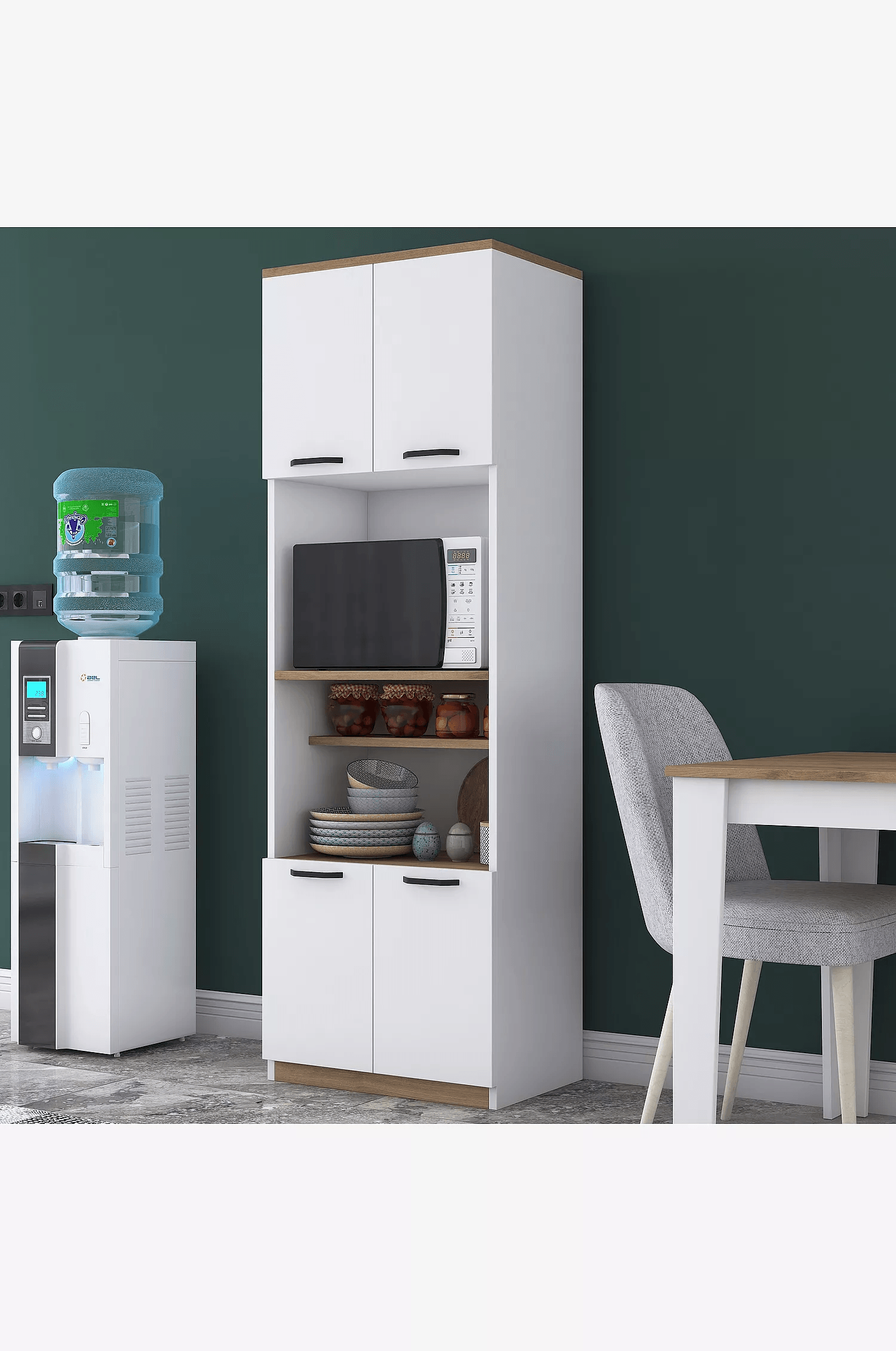 Mueble para Microondas moderno Valencia color Blanco TU MESITA