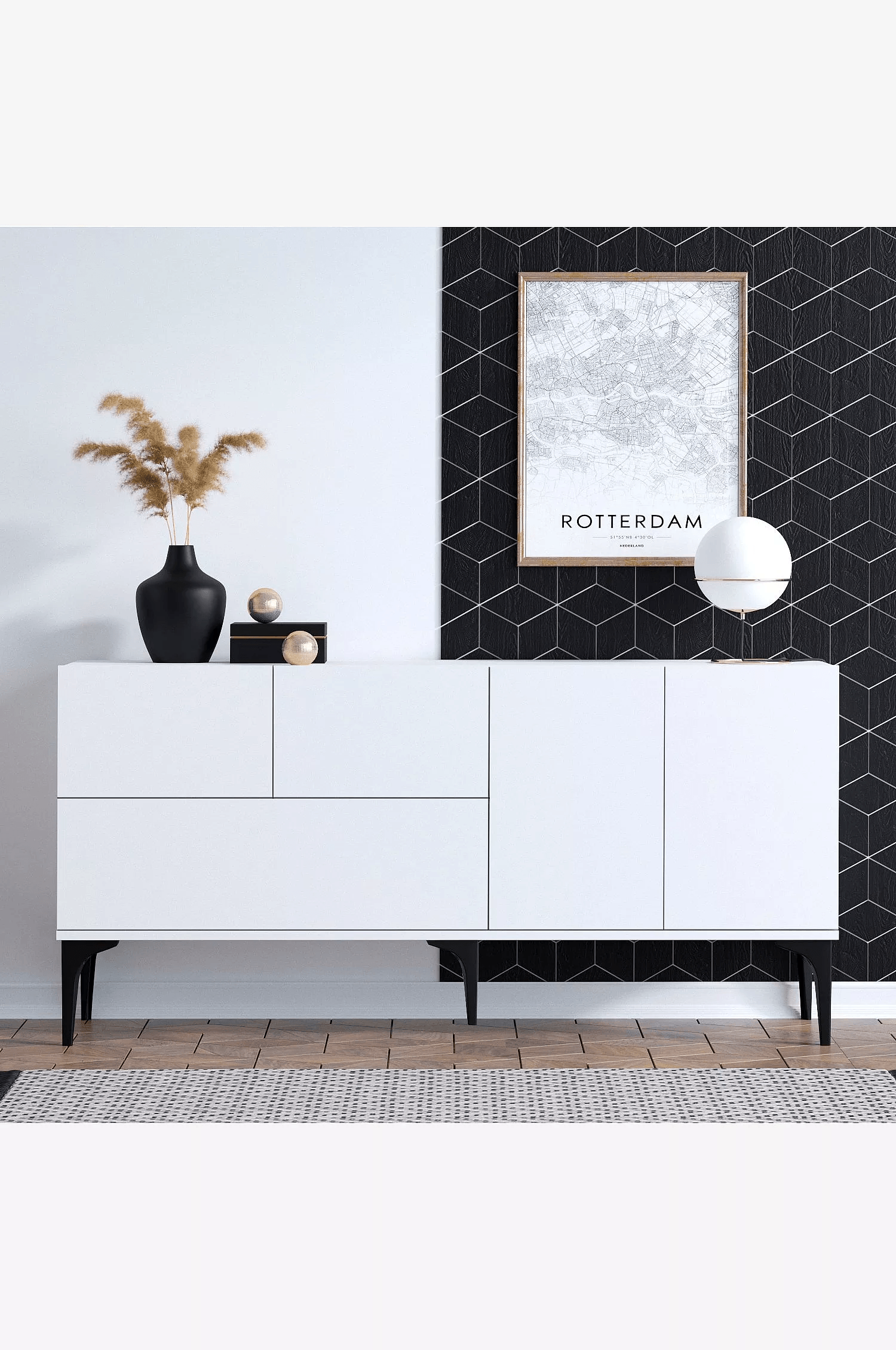 Aparador elegante Villarreal color Blanco TU MESITA