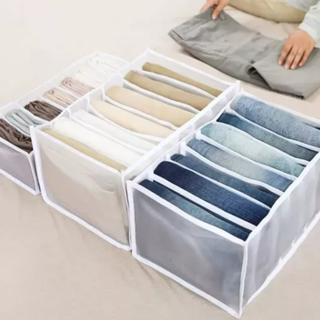WardrobeOrganizer™ - Set Completo de Organizadores de 6 de Ropa Interior y 6 de Pantalones