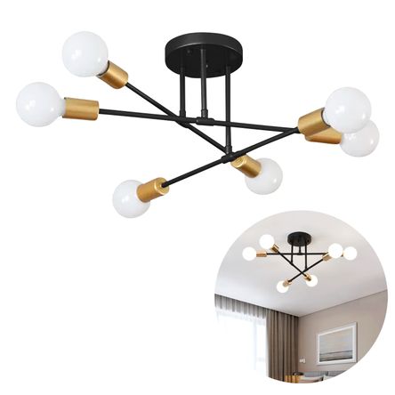 Candelabro Elegante y Moderno Negro BuyPal