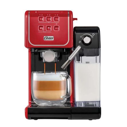 Cafetera Oster Primalatte Automatica Bvstem6801r Rojo