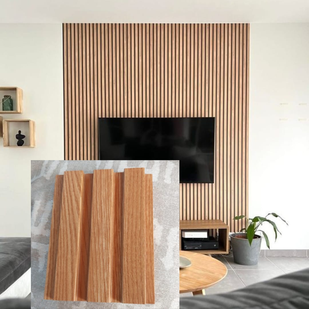 Wall Panel De MDF Castaño