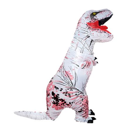Disfraz Dinosaurio Rex Inflable Adulto Halloween Cosplay Blanco Disfraz Dinosaurio Rex Inflable Adulto Halloween Cosplay Blanco