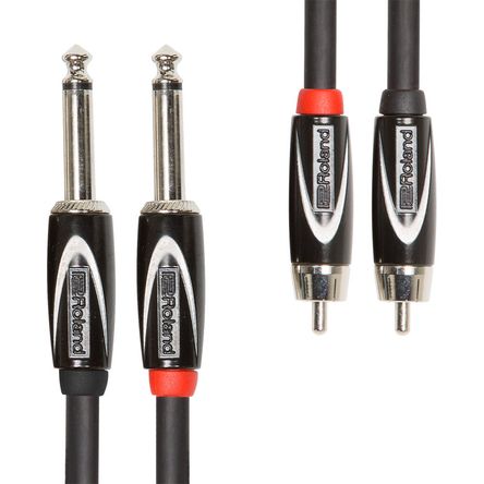 Cable Roland Black Series Dual 1 4 Ts a Dual Rca 5