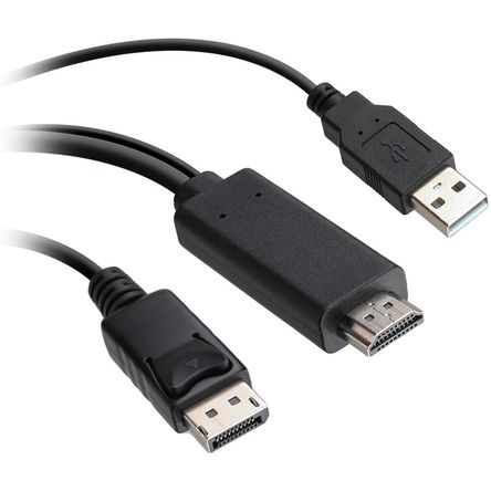 Cable Iogear Active Hdmi a Displayport 4K 6 Pies