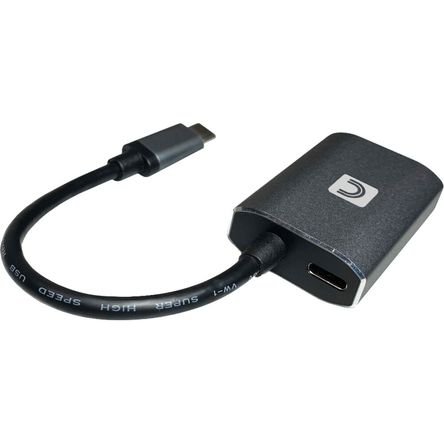 Adaptador de Video Usb Type C a Hdmi 4K con Entrega de Energía de 60W Gris Oscuro de Comprehensive