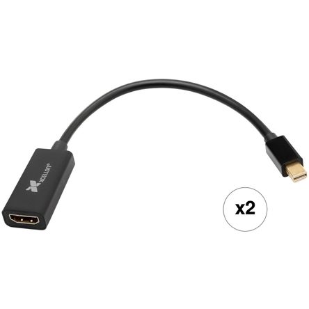 Adaptador Xcellon Mini Displayport a Hdmi Paquete de 2