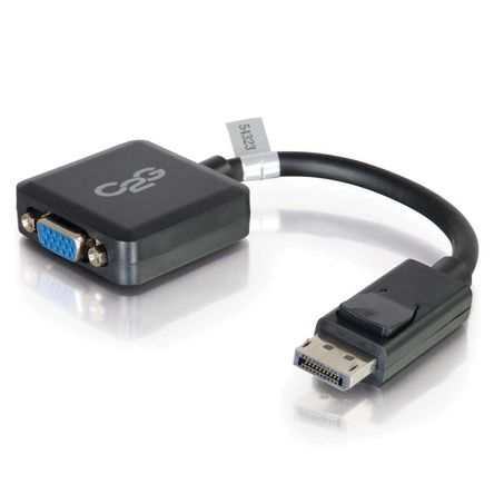 Adaptador Convertidor C2G Displayport Macho a Vga Hembra de 15 Pines Negro 8