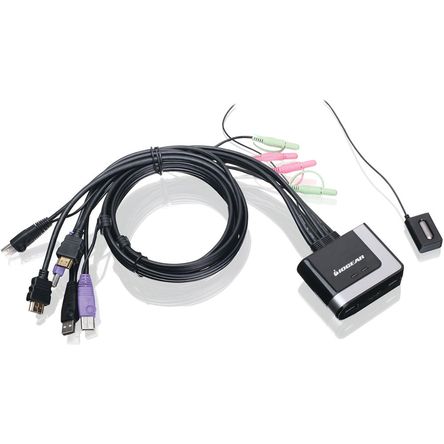 Switch Kvm con Cable de 2 Puertos y Hdmi de Iogear