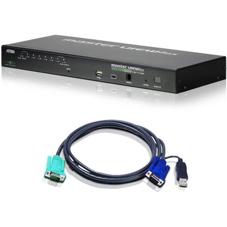 Switch Kvm Over Ip Aten Cs1708I de 8 Puertos Ps 2 Usb con Kit