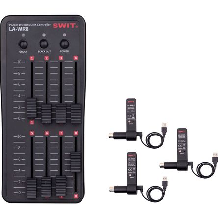 Kit de Controlador Dmx Inalámbrico de Bolsillo Swit Kit de Controlador Dmx Inalámbrico de Bolsillo Swit