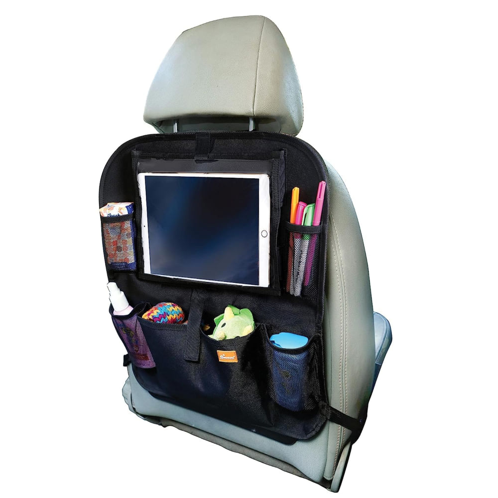 Helteko Organizador de asiento trasero de coche – Protector de respaldo  trasero con soporte para tableta de