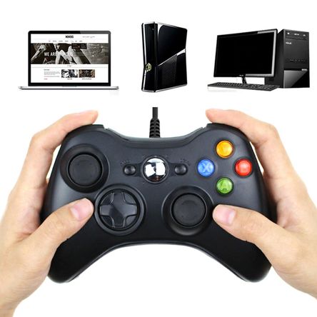 Mando Xbox 360 Para Consola Pc Con Windows Negro Seisa