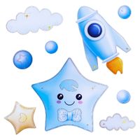 Adhesivo para Pared Pegatina Decorativa Infantil 3D 60X30cm S76 Estrella