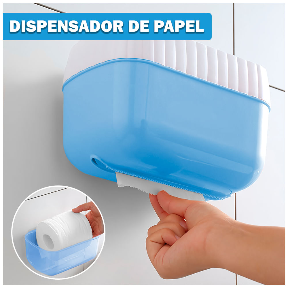 Portarrollos De Papel Higiénico Con Forma De Dinosaurio - Montaje En Pared, Resina Verde, Medidas 23x18x13 Cm, Para Baño Y Cocina