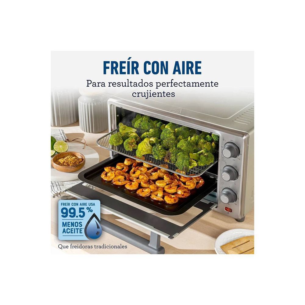 Horno con freidora de aire digital 20 litros Holstein - Promart