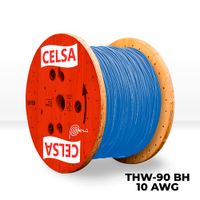 Cable Thw-90 450/750v 10 Awg Celsa Azul - Venta por metro lineal