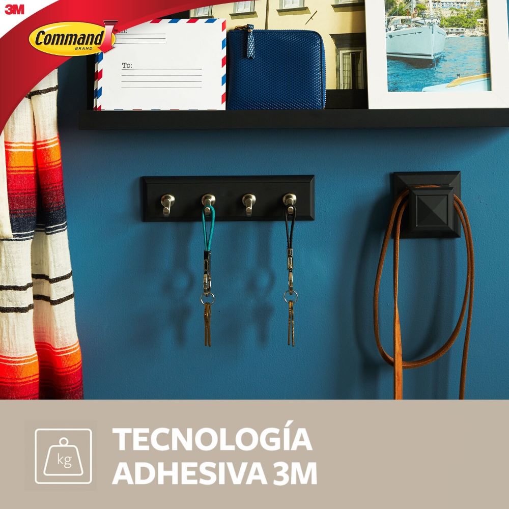 Command™ Gancho Metálico De Color Níquel Pulido - Orden En Casa