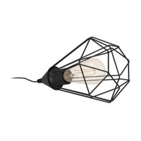 Lámpara de Mesa EGLO Tarbes Acero Negro 60W E27
