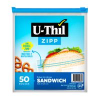 Bolsa Zipp Chica 50 unidades 16.5x14.9cm Uthil