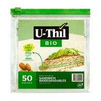 Bolsa Multiusos Zipp Chica Bio 50 Unidades Uthil Transparente