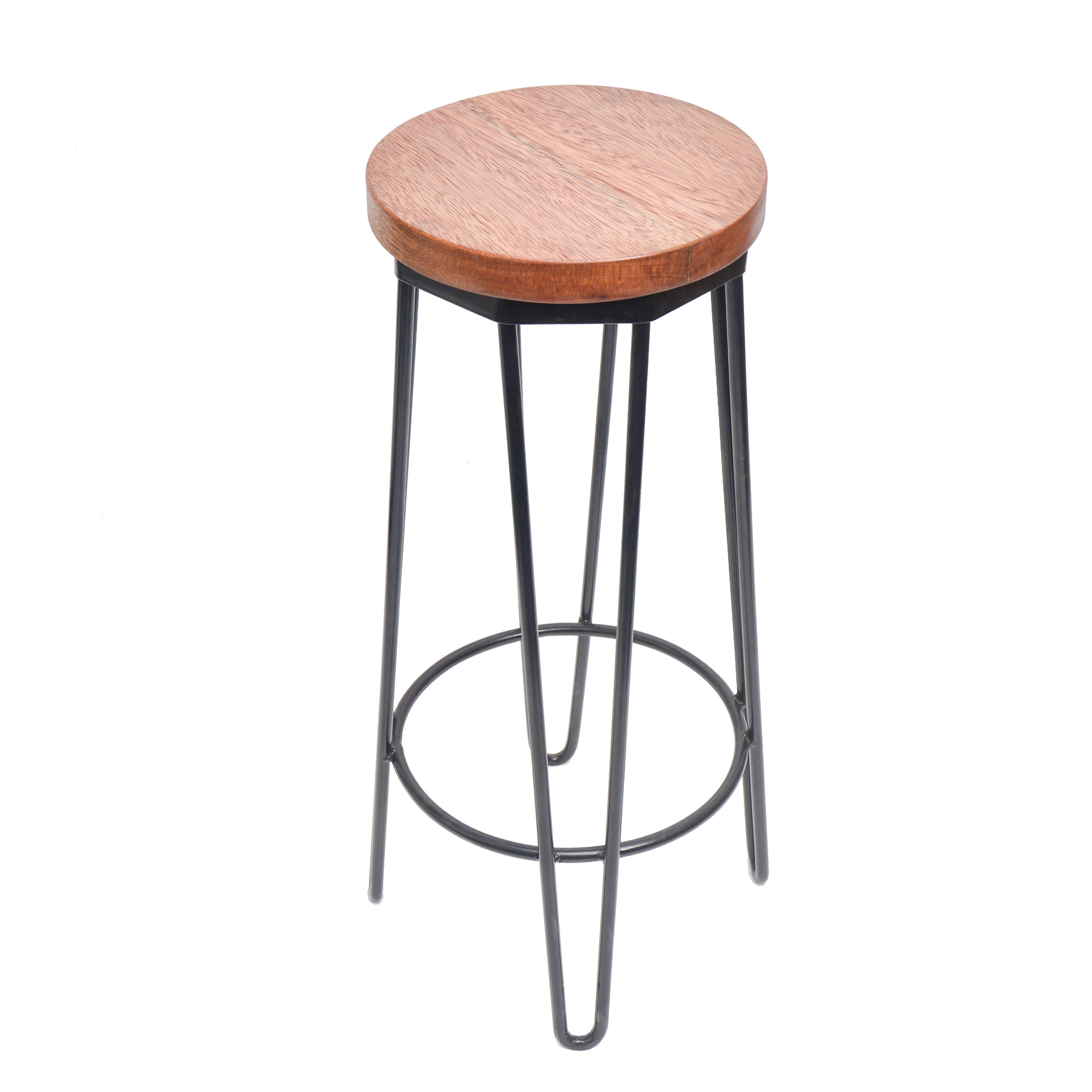 Banco Bar METHOME de Metal Fijo Negro